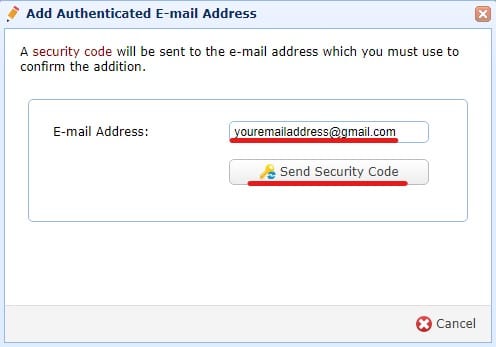 IO Send Security Code